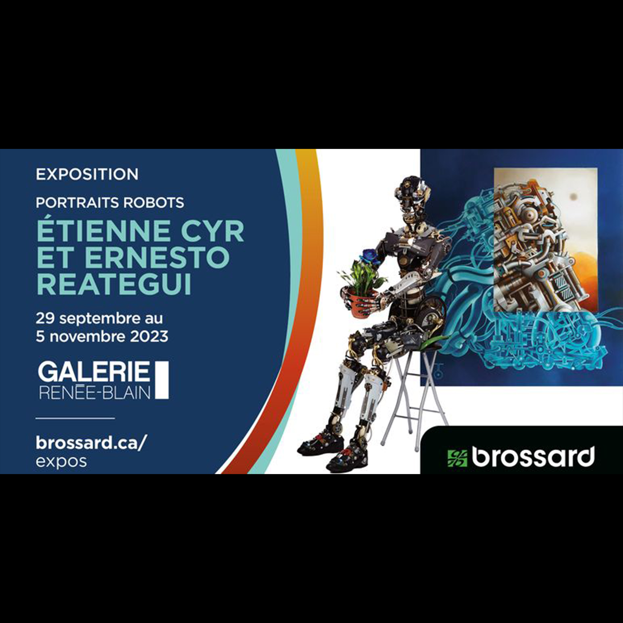 Portraits Robots exhibition poster